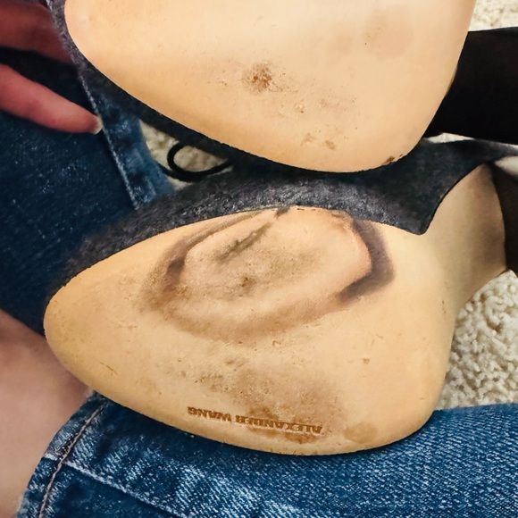 Alexander Wang Constance Gray Wool platform boots Heel/ pump Women’s Size 35 - Picture 5 of 9